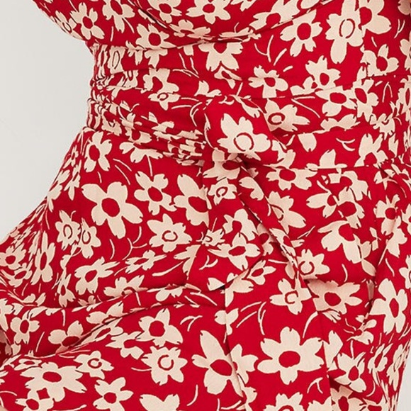 Madewell Floral Wrap Romper - Picture 3 of 3